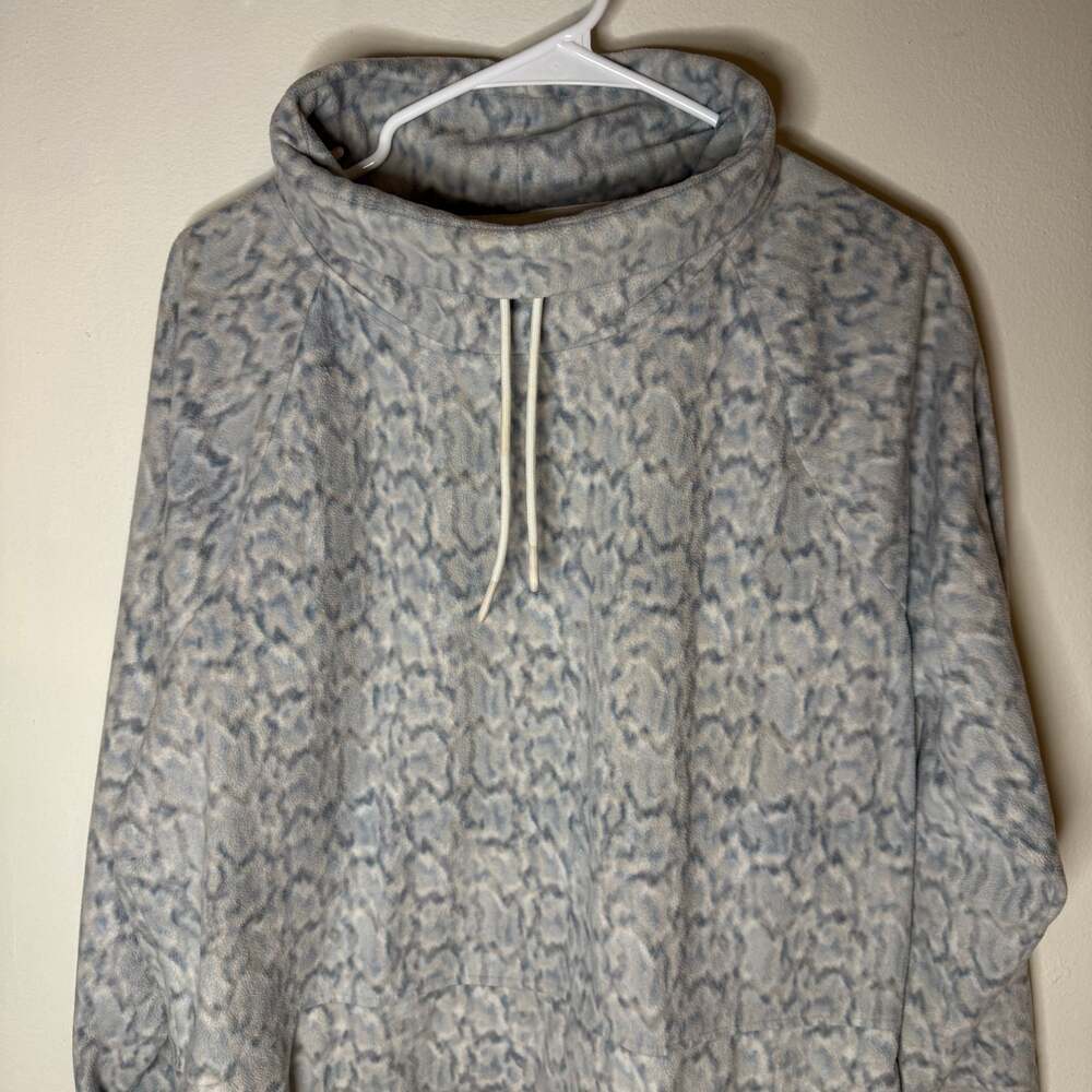 Old Navy Go-Warm Cropped Microfleece Funnel-Neck Sweatshirt Snake Print - Picture 4 of 5